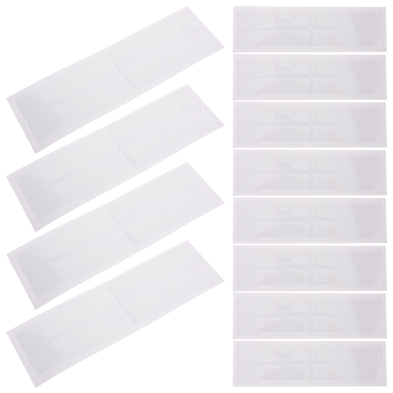 Index Card Holder - 1 Set Selbstklebende Etikettenhalter, Transparente Plastikhüllen,