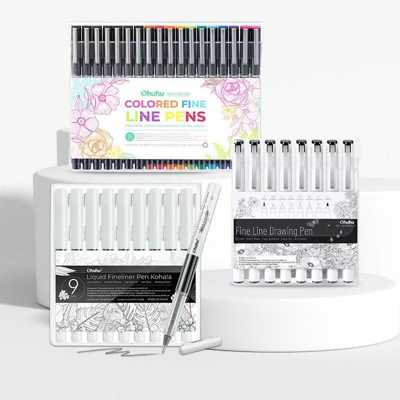 Correction Pen Fine - Ohuhu Micro Pen Fineliner Zeichenstifte, 8er-Pack