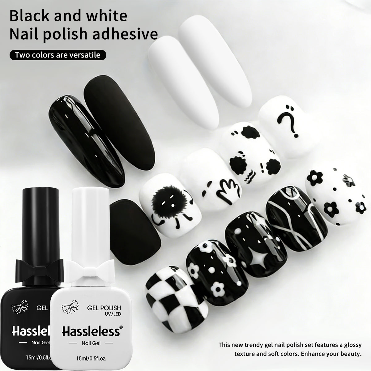 Gel Refill Pack - Hassleless 2er-Pack Gel-Nagellack-Set in reinem Weiß
