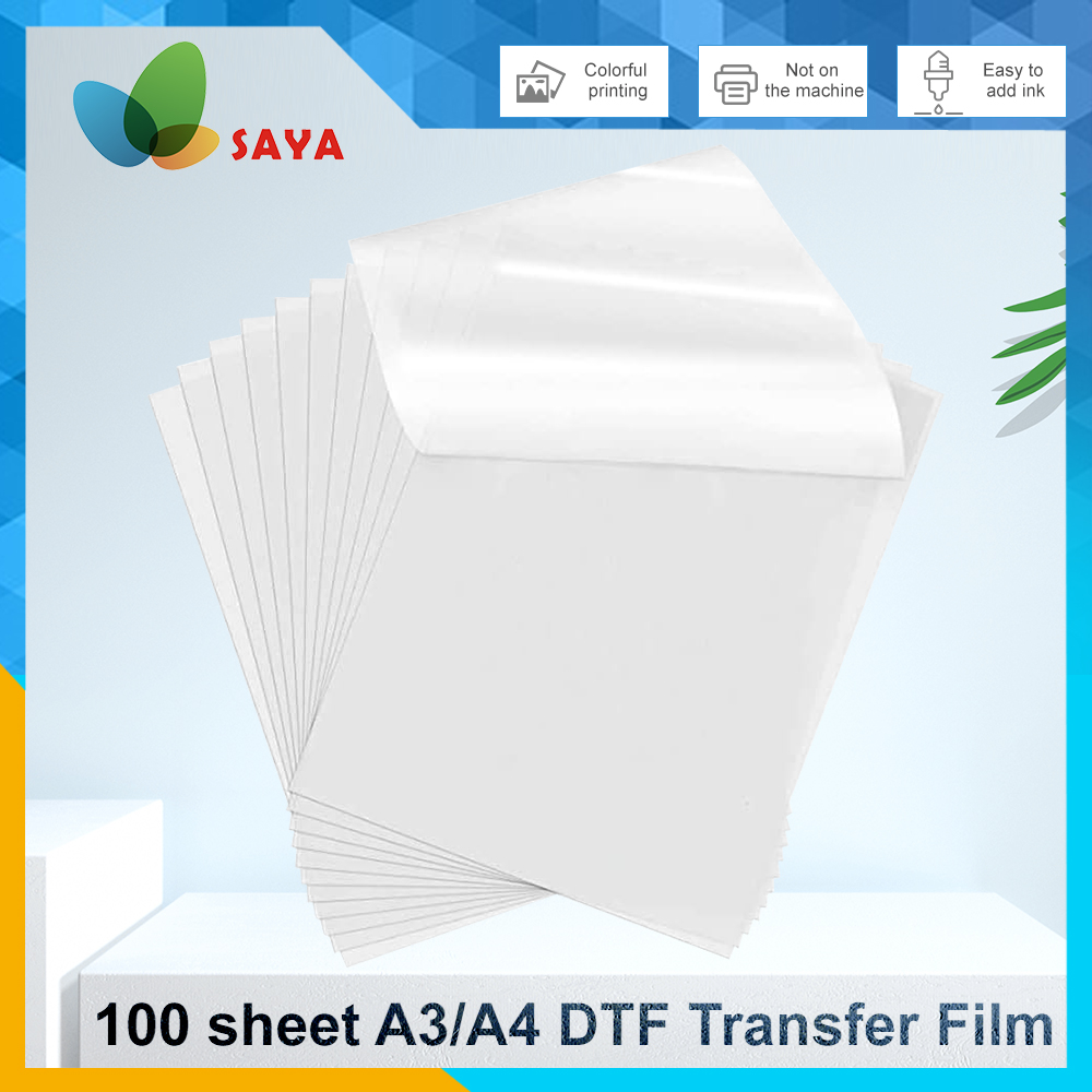 Ink Blotter Paper - 50/100 Stück DTF-Folie A3/A4 Doppelseitige Klebefolie