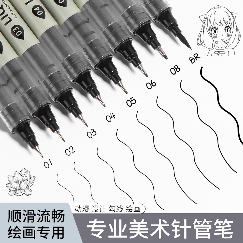12 Tibs Schwarze Stifte Feine  – Correction Pen Fine Bewertung und Preis