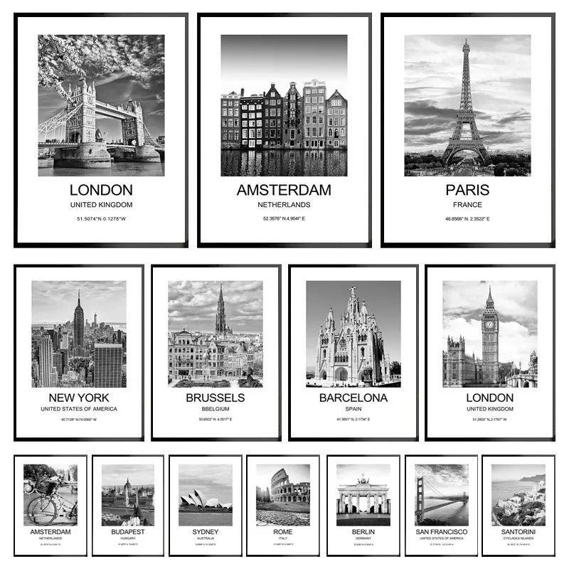 Stadtplakat New York London Pa – Ink Blotter Paper Bewertung und Preis