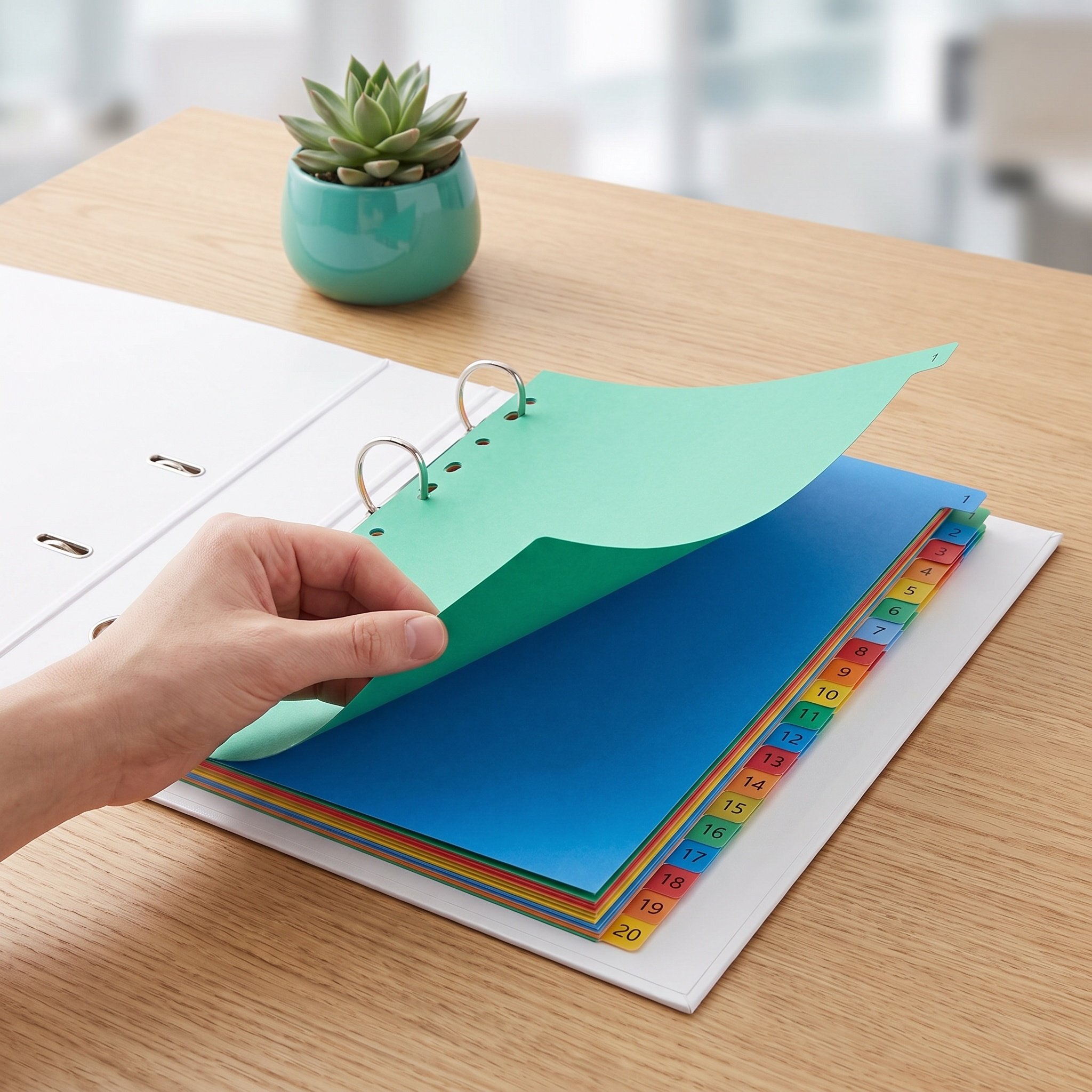 20-seitige, farbcodierte Kunst – Tab Divider A4 Bewertung und Preis