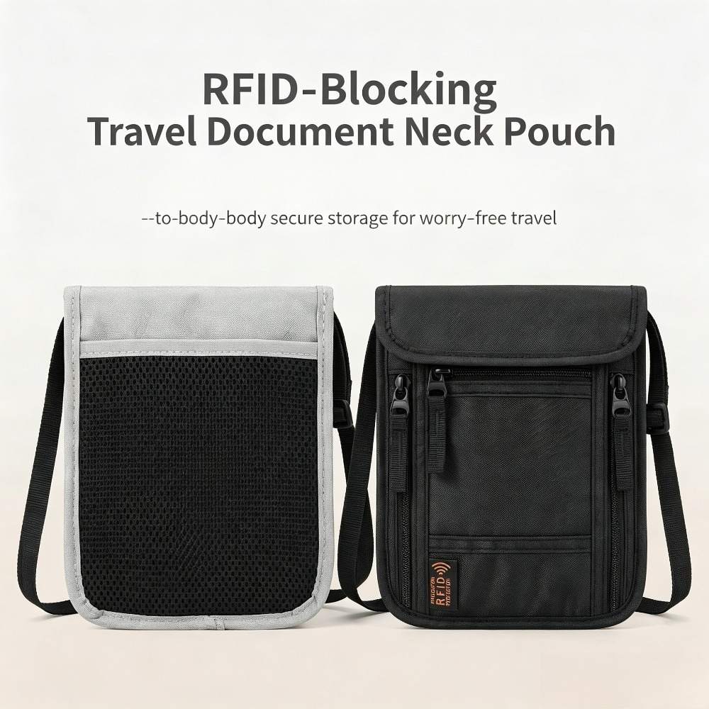Reise-Nackenbörse, RFID-blocki – Index Card Holder Bewertung und Preis